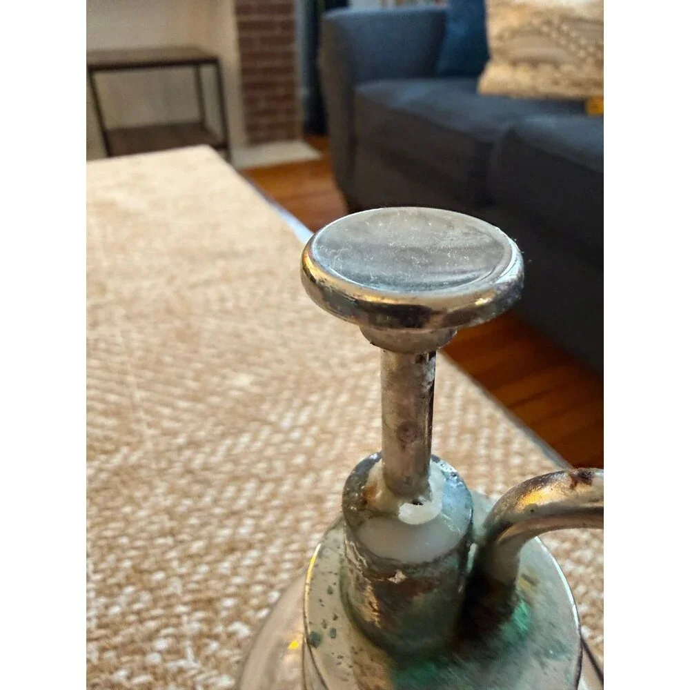 Glass pump soap dispenser